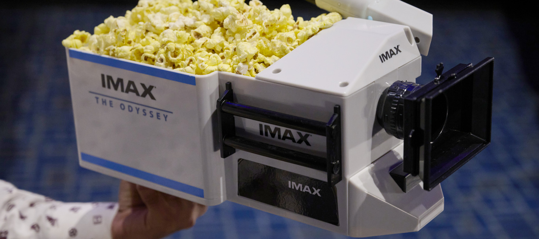 The camera popcorn bucket for The Odyssey.