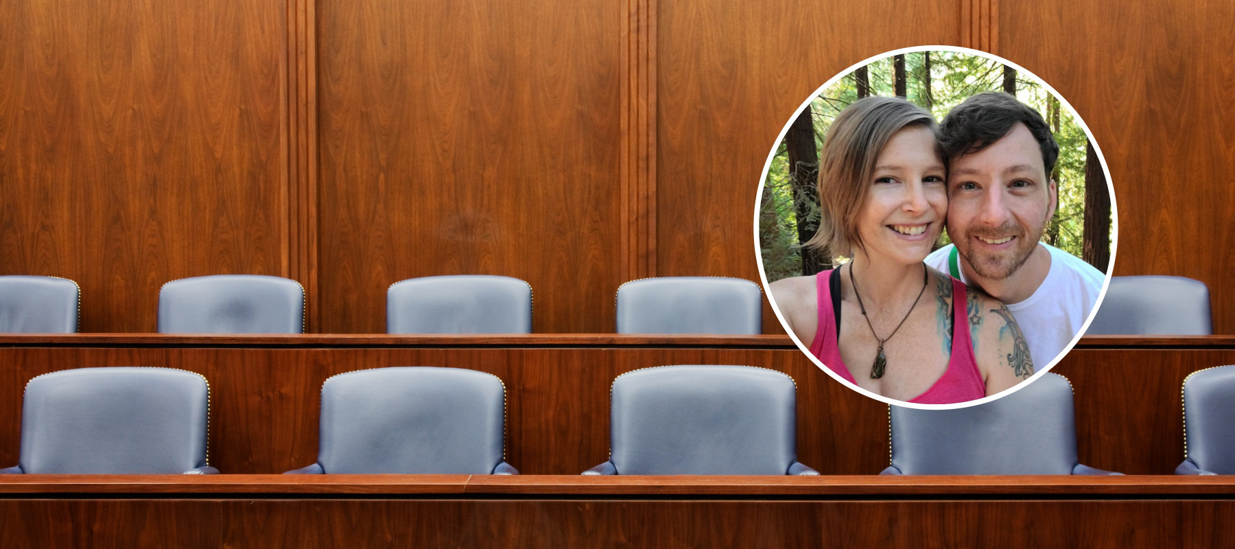 couple and jury background