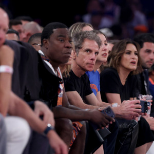 celebrities at basketball game