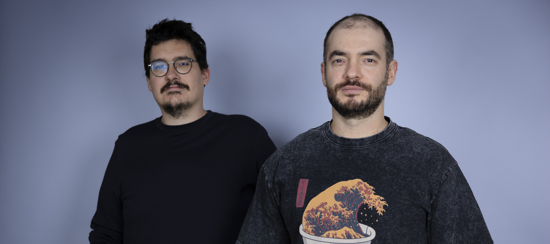 Ilya Sutskever (R), founder of Safe Superintelligence Inc., Daniel Levy, co-founder