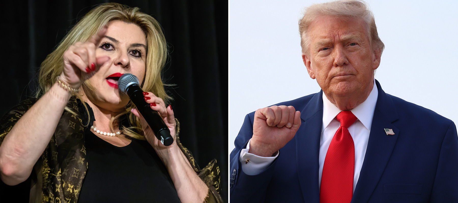 Michele Fiore and President Donald Trump.