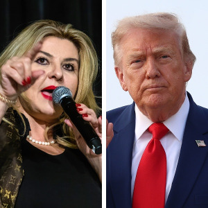 Michele Fiore and President Donald Trump.