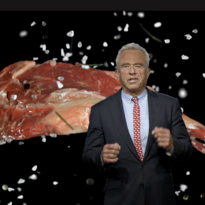 Secretary Robert F. Kennedy, Jr. on The Real Food Show with a food group he heavily promotes — meat.