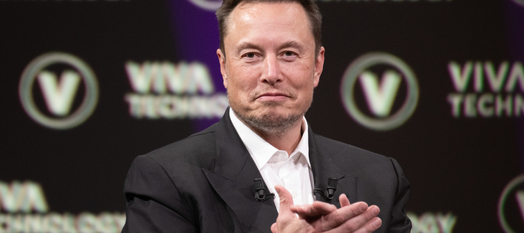 Elon Musk, founder, CEO, and chief engineer of SpaceX, CEO of Tesla, at a conference in Paris, France.