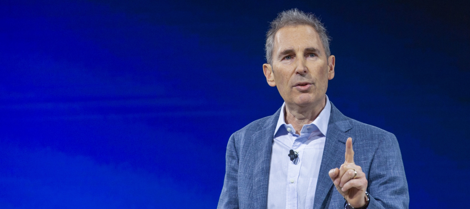 A photo of Amazon CEO Andy Jassy