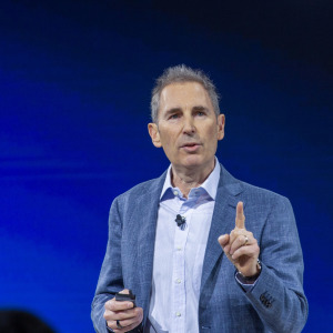 A photo of Amazon CEO Andy Jassy