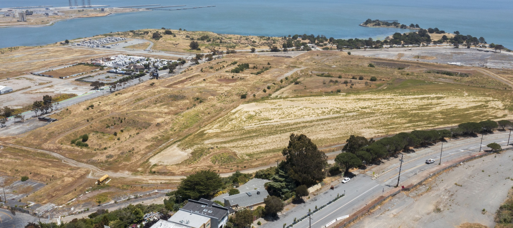 A photo of Candlestick Park site