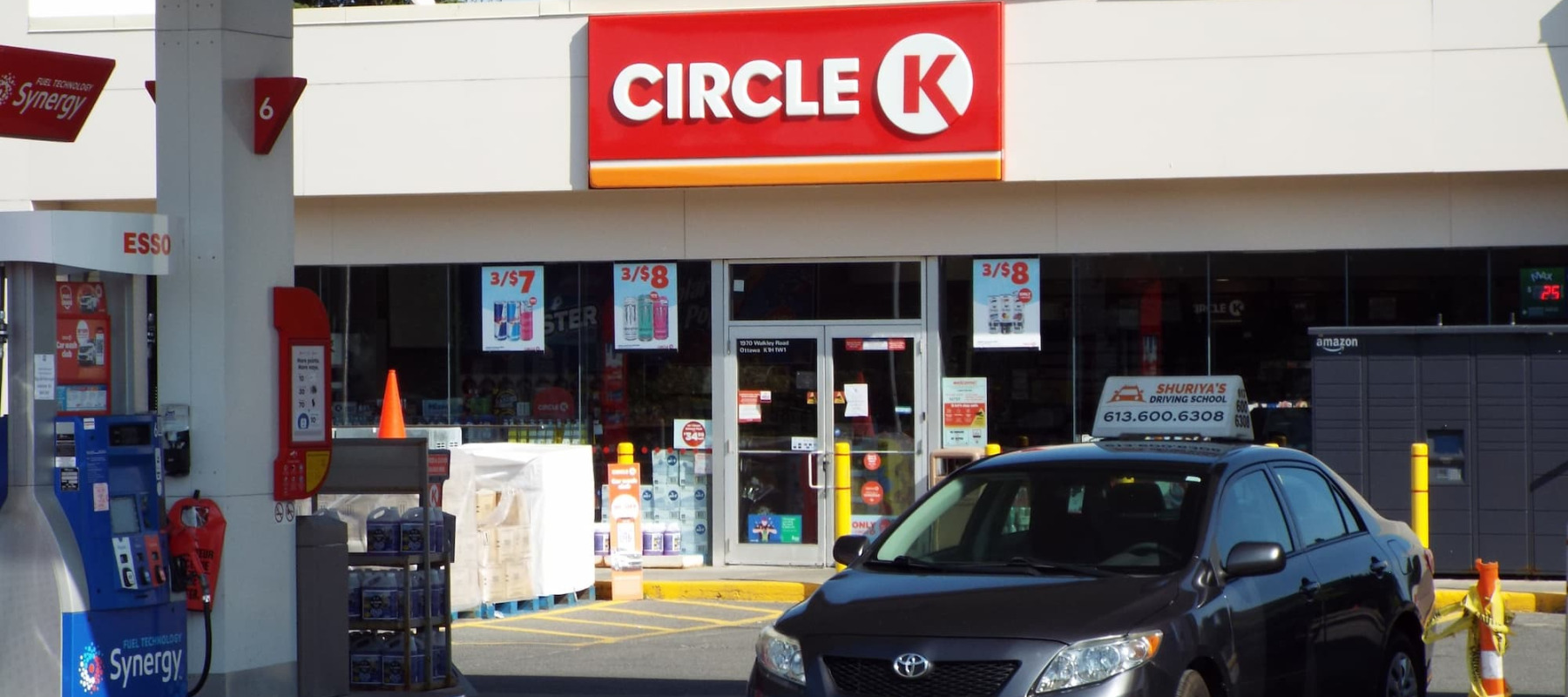 A photo of a Circle K gas station