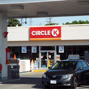 A photo of a Circle K gas station