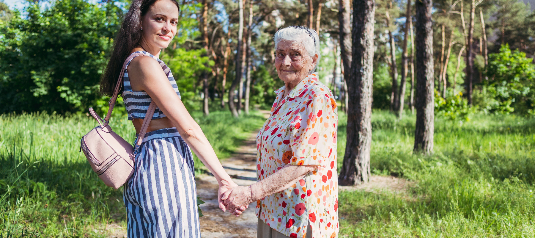 A young woman with older woman