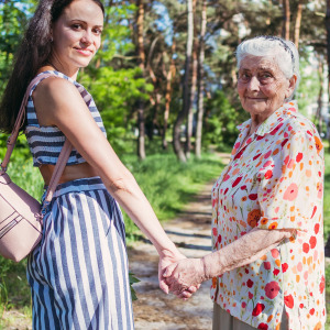 A young woman with older woman
