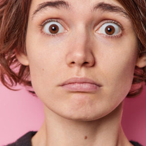 A woman looking worried