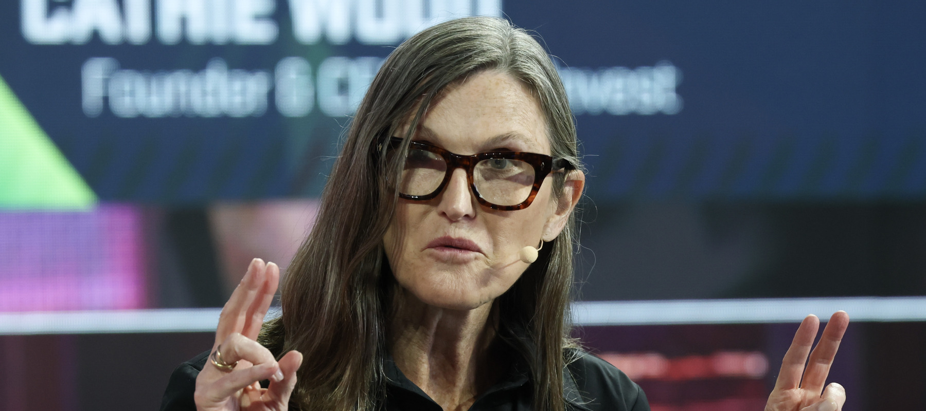 Cathie Wood, Founder & CEO, Ark Invest, speaks during the second day of the FII PRIORITY Summit held at the Faena Hotel in 2025 in Miami.