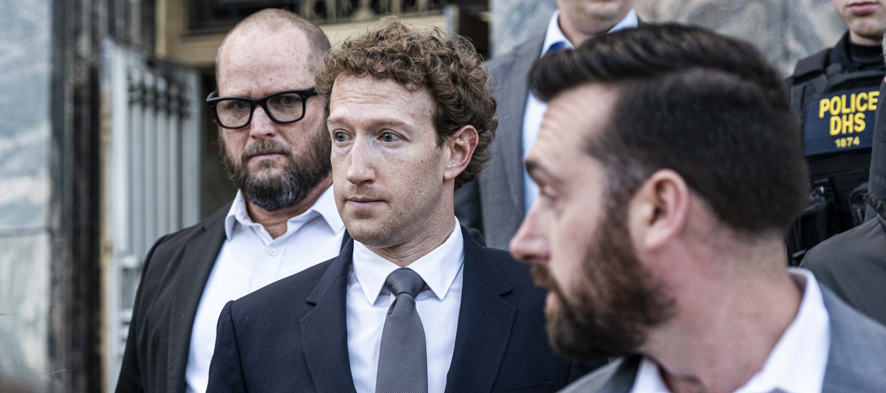Meta CEO Mark Zuckerberg leaves the Federal Courthouse in downtown Los Angeles after defending the company in a landmark social media addiction trial.