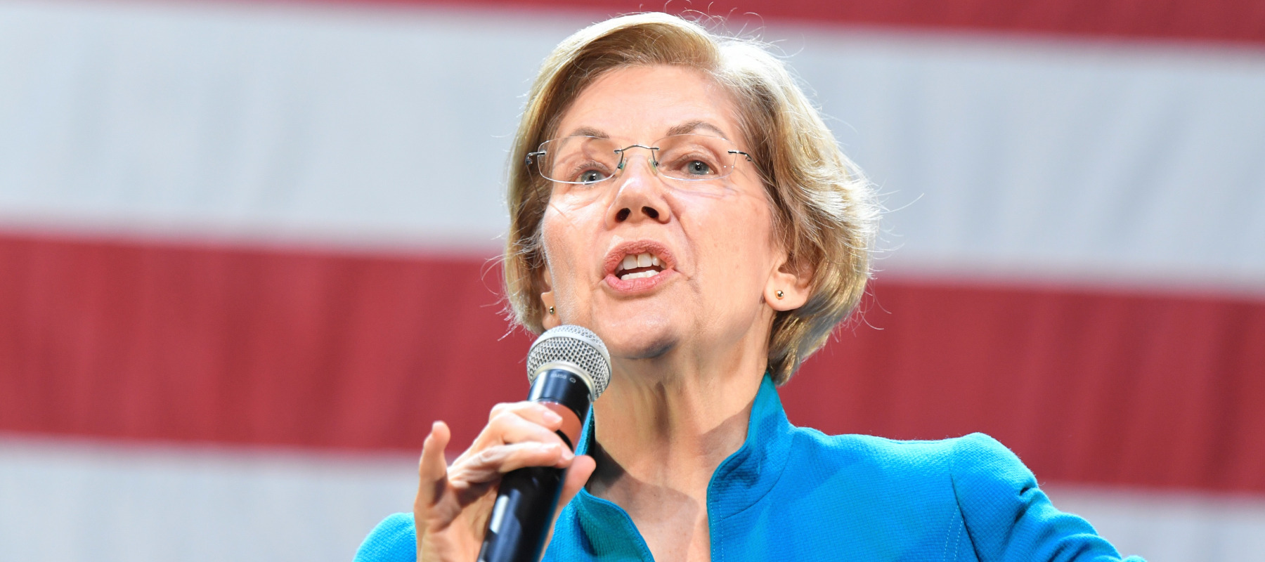 Senator Elizabeth Warren speaks during on the campaign trail while she was running for president.