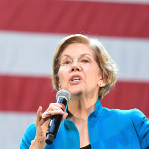 Senator Elizabeth Warren speaks during on the campaign trail while she was running for president.