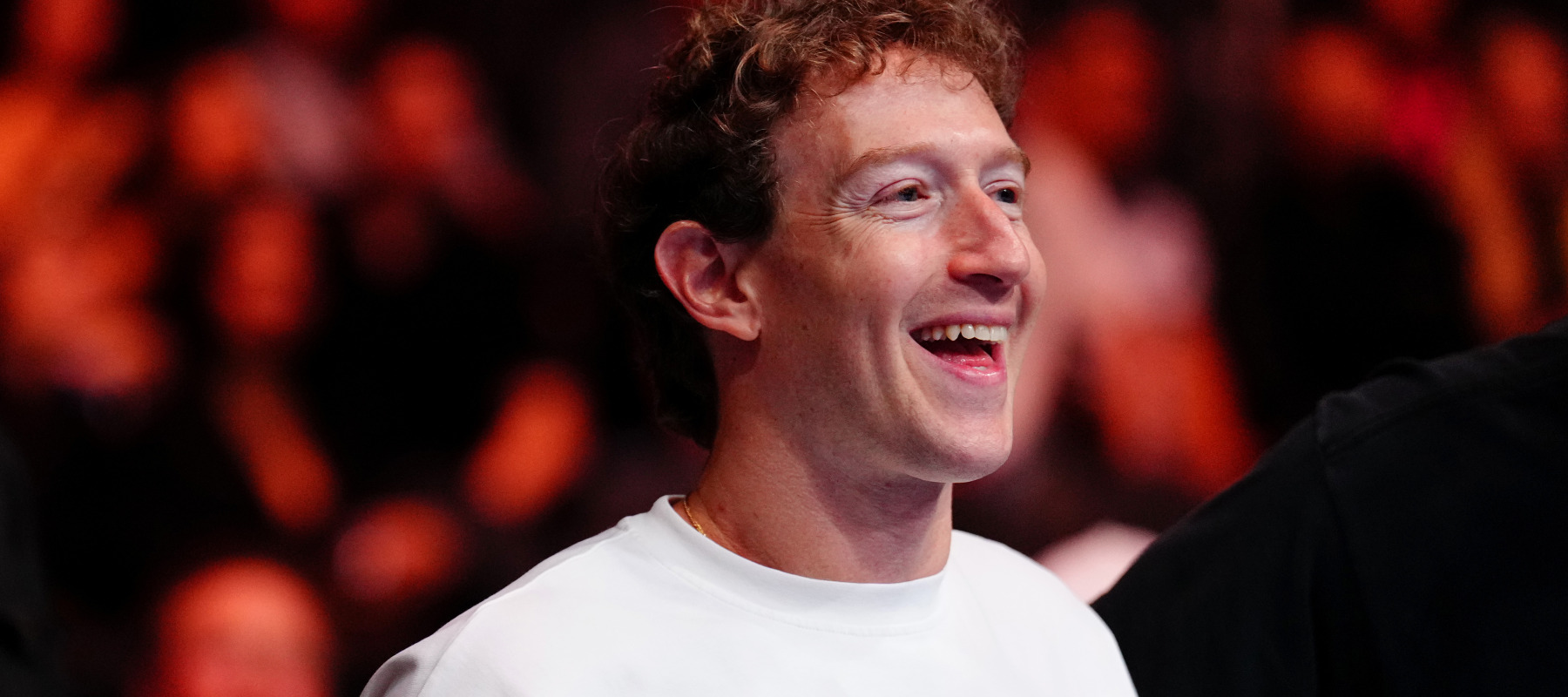 Mark Zuckerberg attends the UFC 320 event at T-Mobile.