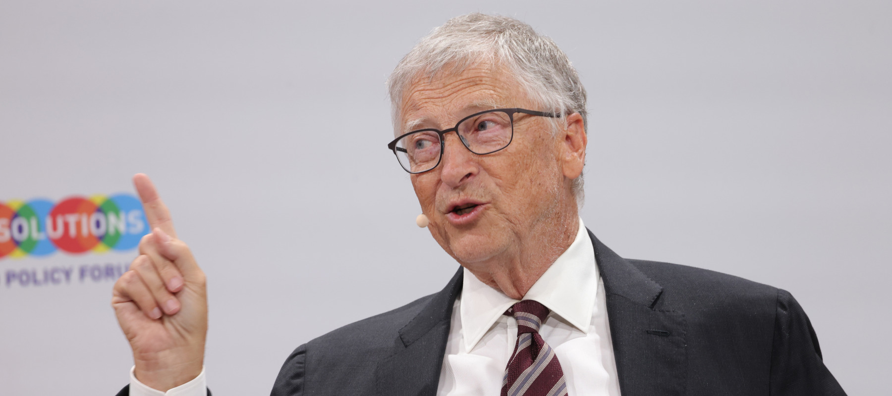 Bill Gates speaks at the Global Solutions Summit on May 7, 2024 in Berlin.