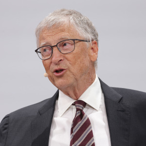Bill Gates speaks at the Global Solutions Summit on May 7, 2024 in Berlin.