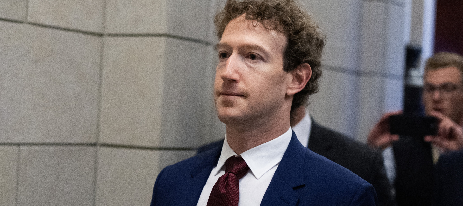Mark Zuckerberg, CEO of Meta, is seen in the U.S. Capitol.