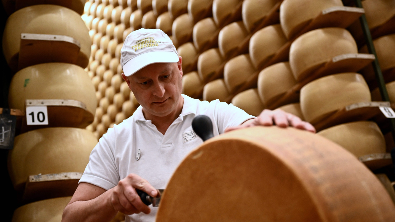 Heat wave threatens 500,000 wheels of Parmesan worth $382 million held as collateral for Italian farm loans