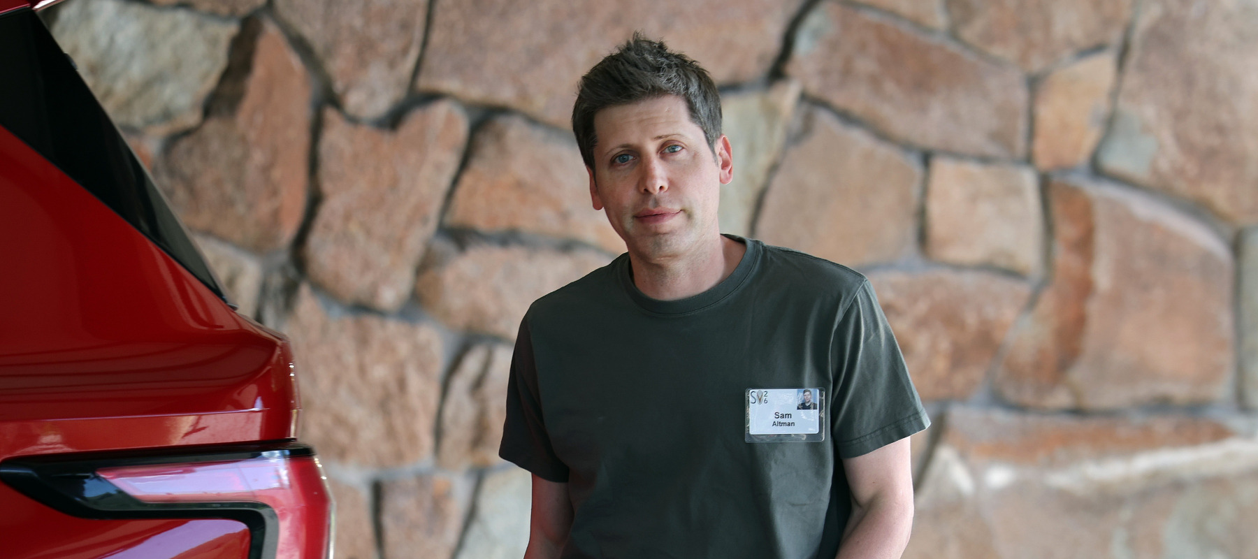 Sam Altman arrives at the Sun Valley Conference on July 7, 2026