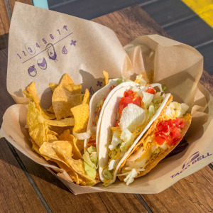 Taco Bell meal in basket