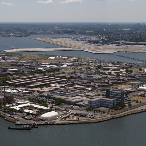 A photo of Rikers Island