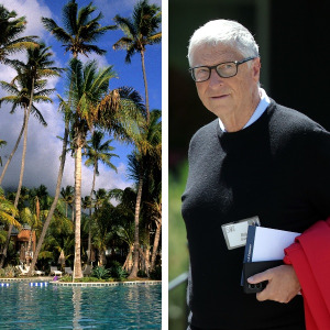 Bill Gates's company owns a majority stake in Four Seasons resorts like this one in Nevis.