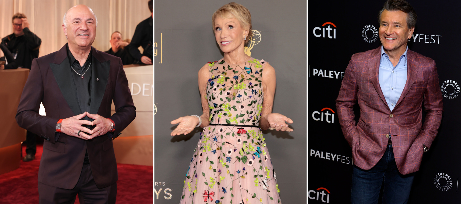Kevin O’Leary, Barbara Corcoran and Robert Herjavec.