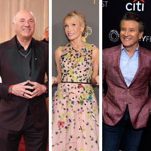 Kevin O’Leary, Barbara Corcoran and Robert Herjavec.