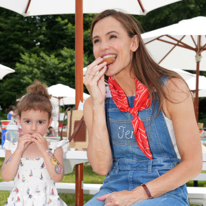 Jennifer Garner attends Once Upon A Farm - The Goodness Of Summer Event at Wölffer Estate Stables on July 11, 2026 in Sagaponack, New York.