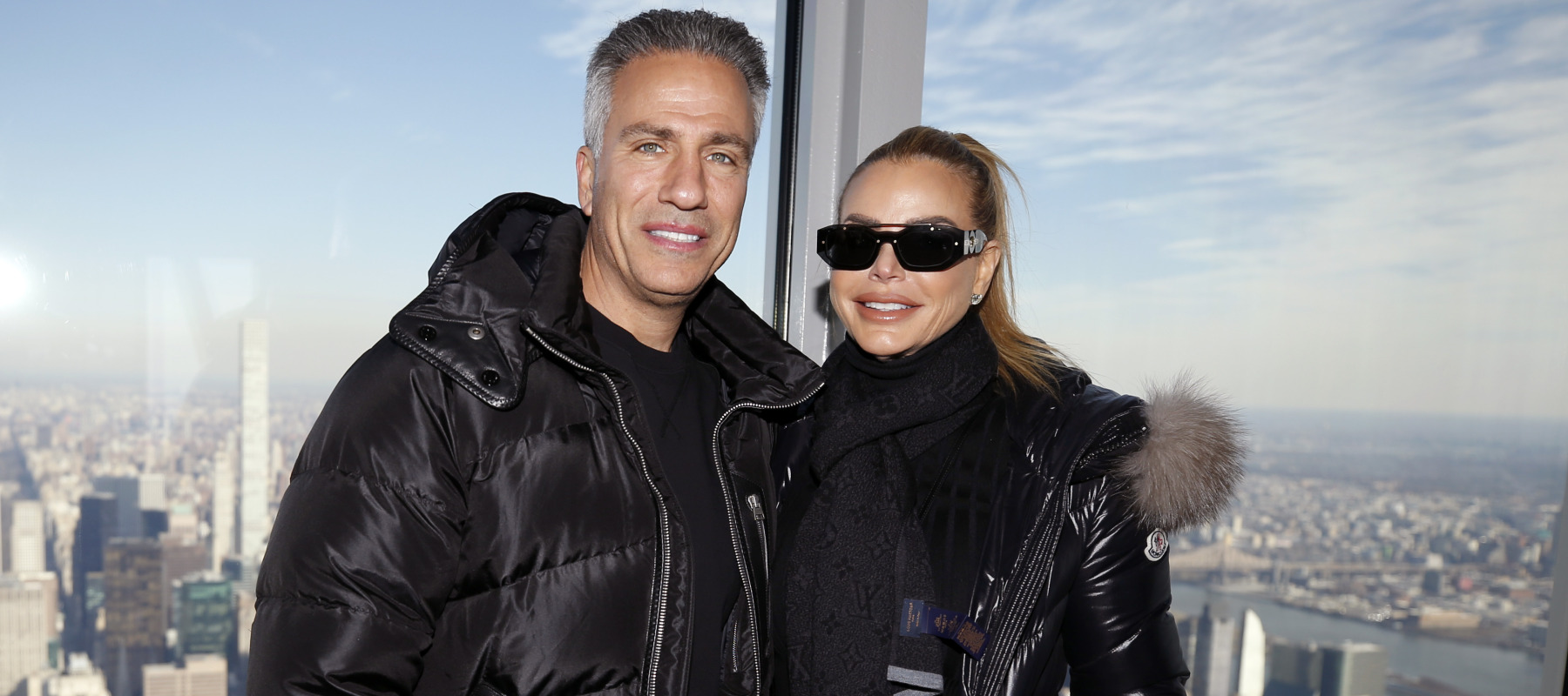 Todd Nepola and Alexia Nepola of Real Housewives of Miami visit the Empire State Building Building.