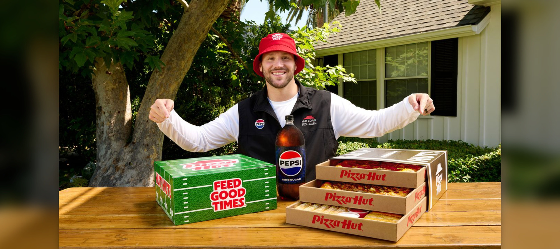 josh allen and pizza hut