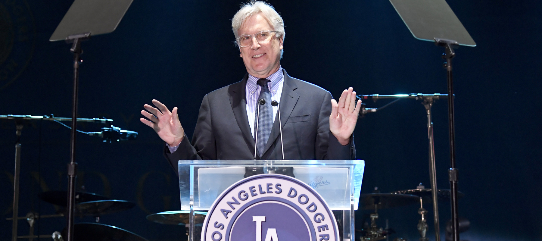 Mark Walter speaks onstage during the 5th Anniversary Los Angeles Dodgers Foundation Blue Diamond Gala.