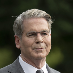 US Secretary of Treasury Scott Bessent speaks to the press outside the West Wing of the White House in Washington, DC, on August 20.