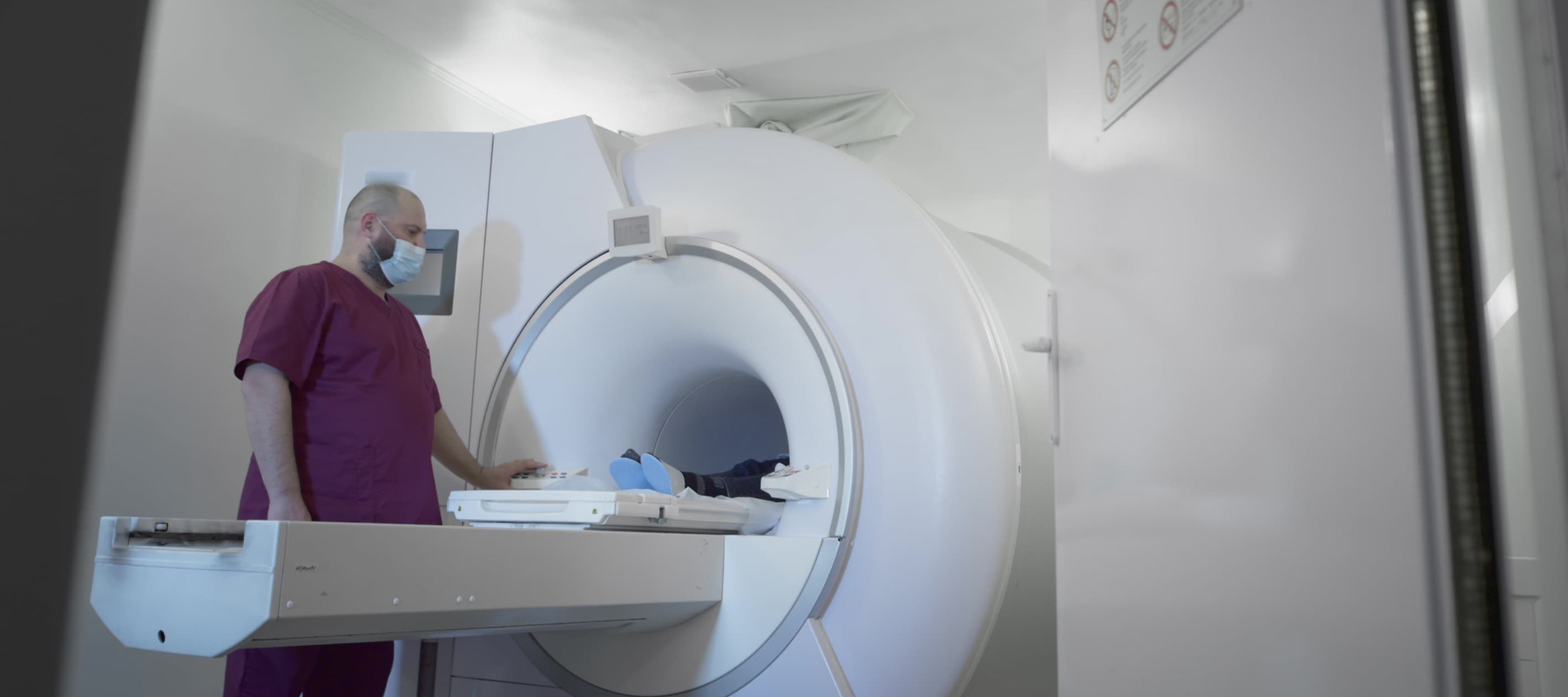 A photo of an MRI