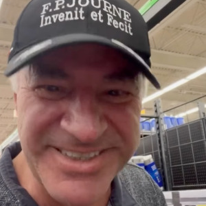 A photo of Kevin O'Leary shopping in Walmart