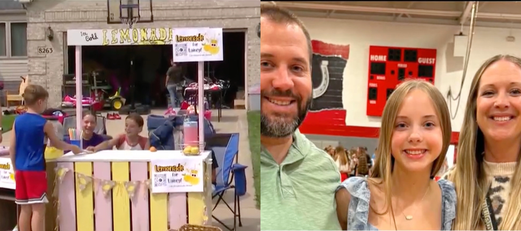 family and lemonade