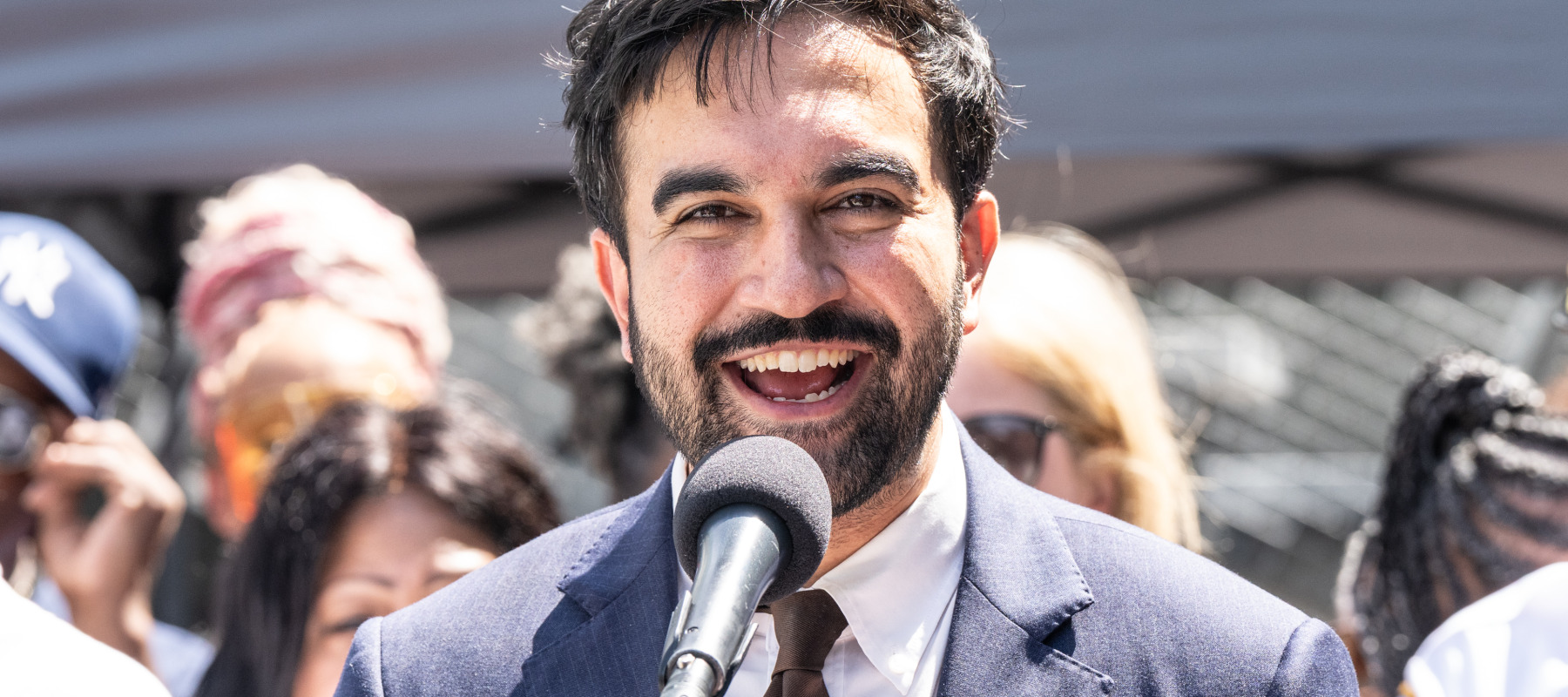 NYC Mayor Zohran Mamdani speaks at an Aug. 4 event.