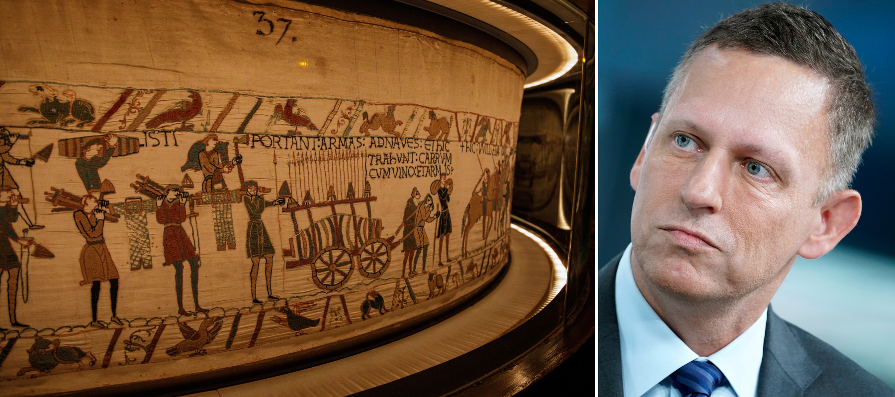 Billionaire Peter Thiel got early access to a museum with the Bayeux Tapestry on display.