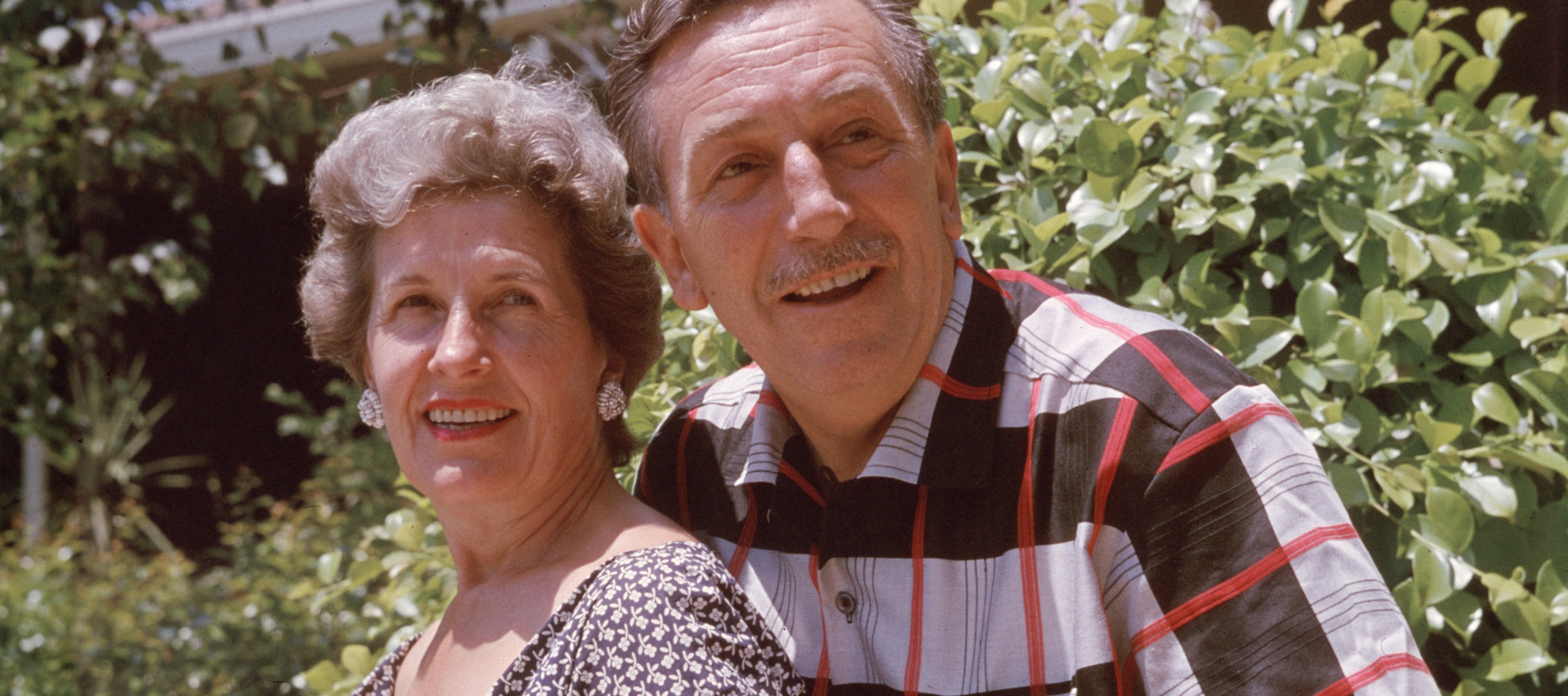 A 1955 portrait of American animator Walt Disney (1901 - 1966) and his wife, Lillian.