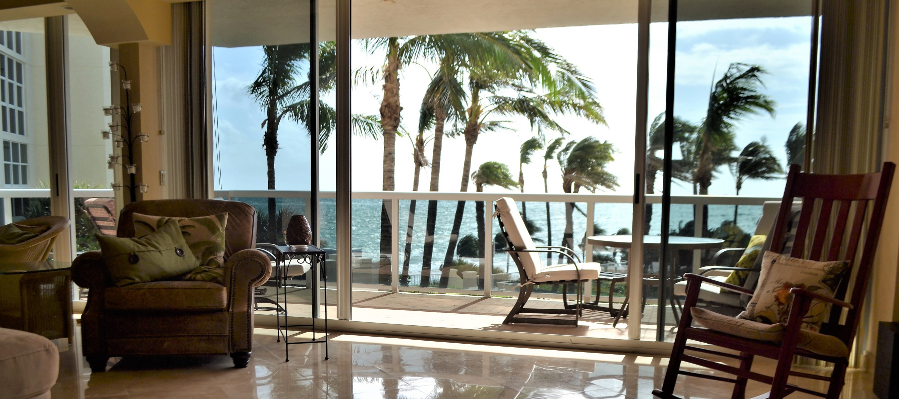 Condo with a coastal view
