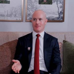 Brian Armstrong speaking on the Katie Miller Podcast