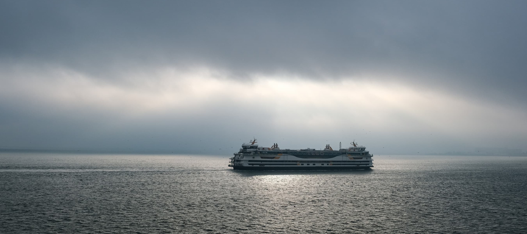 A photo of a cruise ship