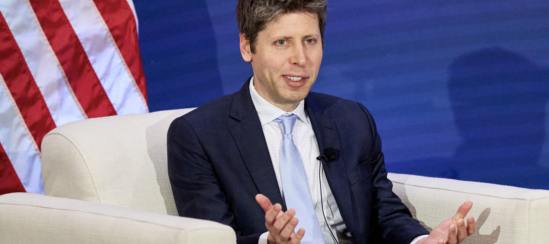Sam Altman speaks during the G20 Innovation Ministerial in North Carolina.