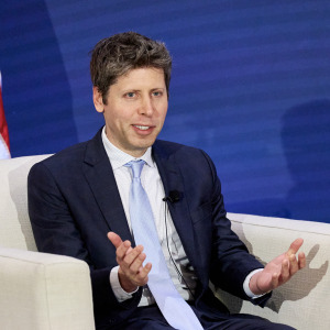 Sam Altman speaks during the G20 Innovation Ministerial in North Carolina.