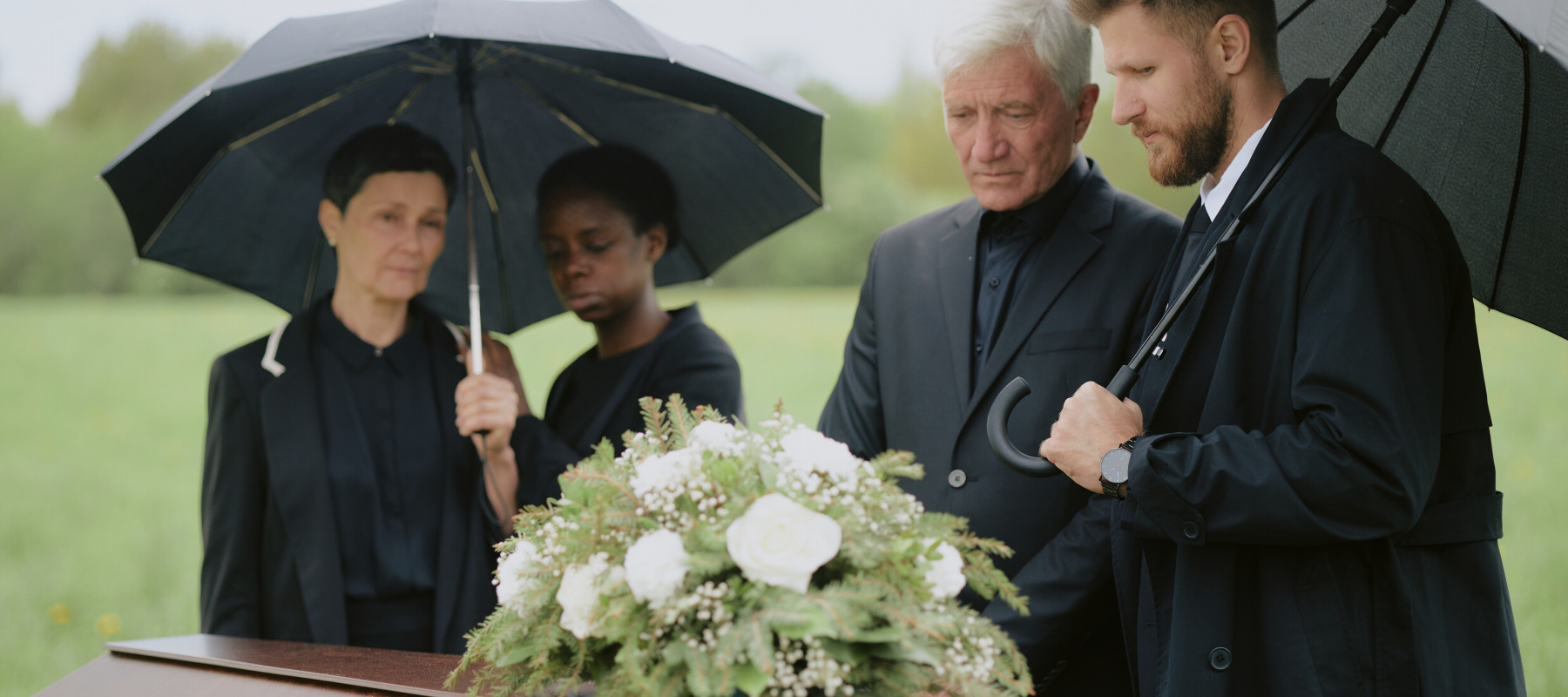Family mourns loved one at funeral