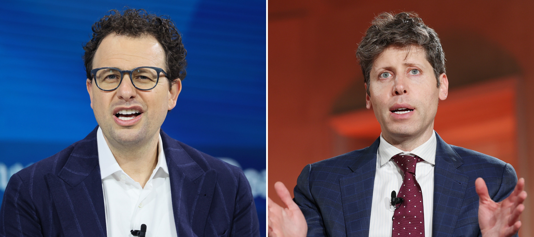 Dario Amodei, CEO of Anthropic and Sam Altman, CEO of OpenAI