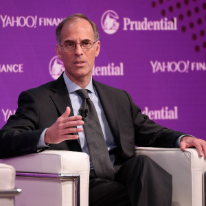 Mark Zandi speaking at an event in New York City.